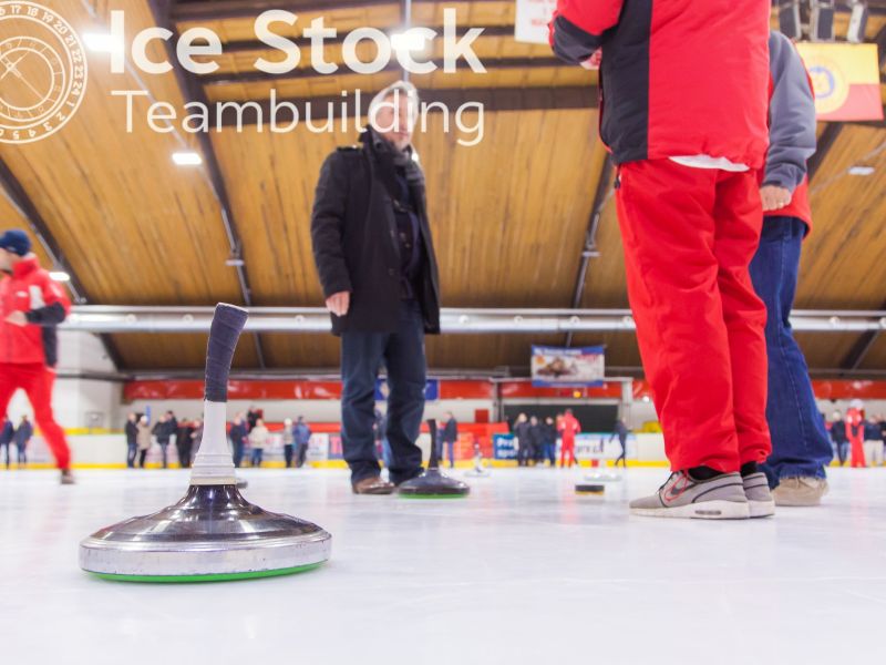 Ice Stock teambuilding - detail na herní kámen